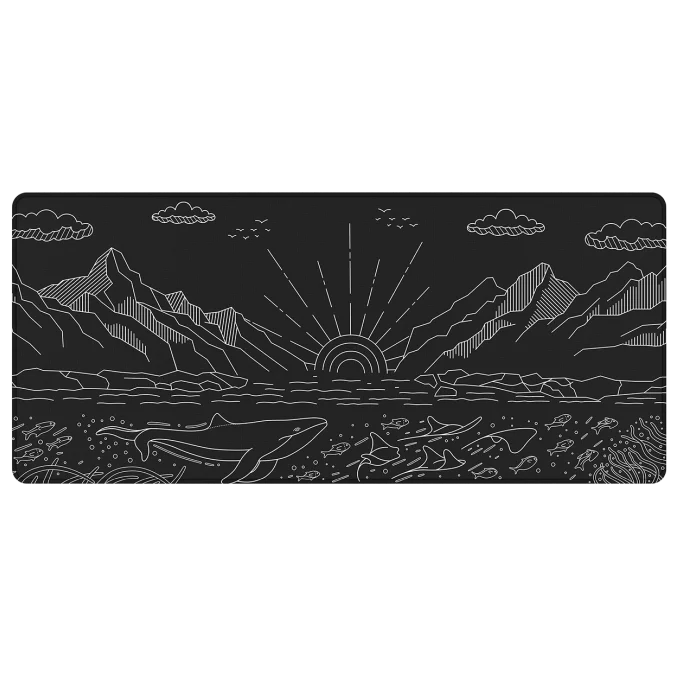 Terra Nostra Black Mousepad XL